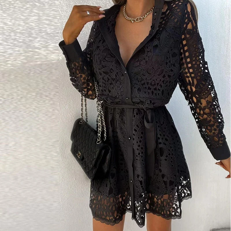 Blaze | Robe mini pour femmes en dentelle de mode | Tendance - Image 7