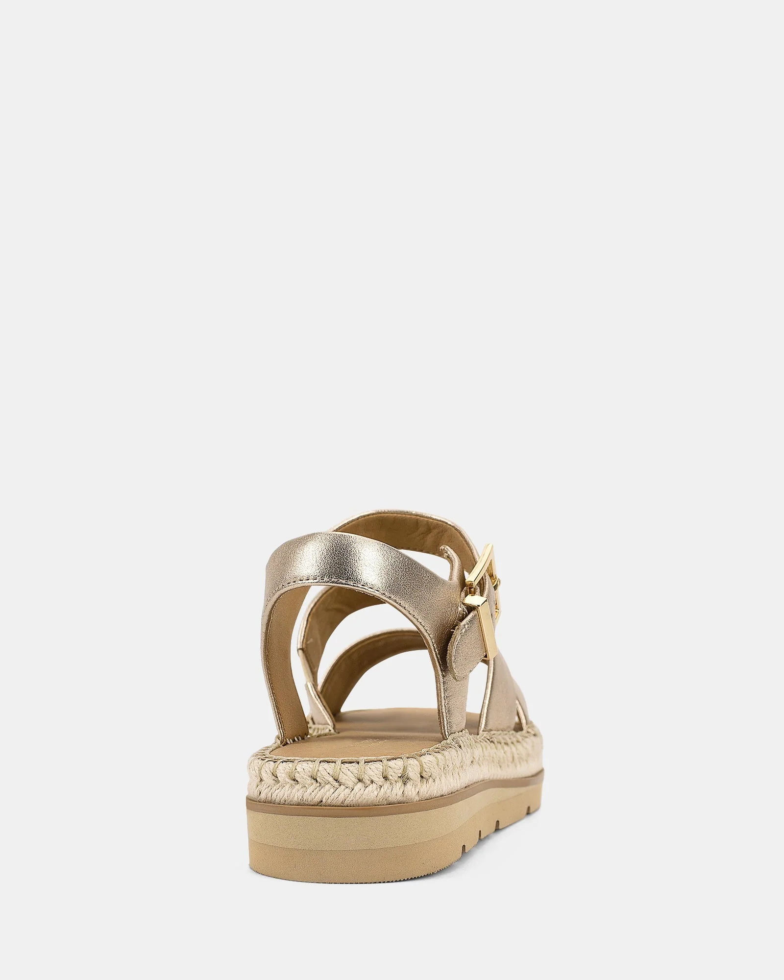 Cady | Sandales compensées dorées pour femmes | Tendance - Image 4