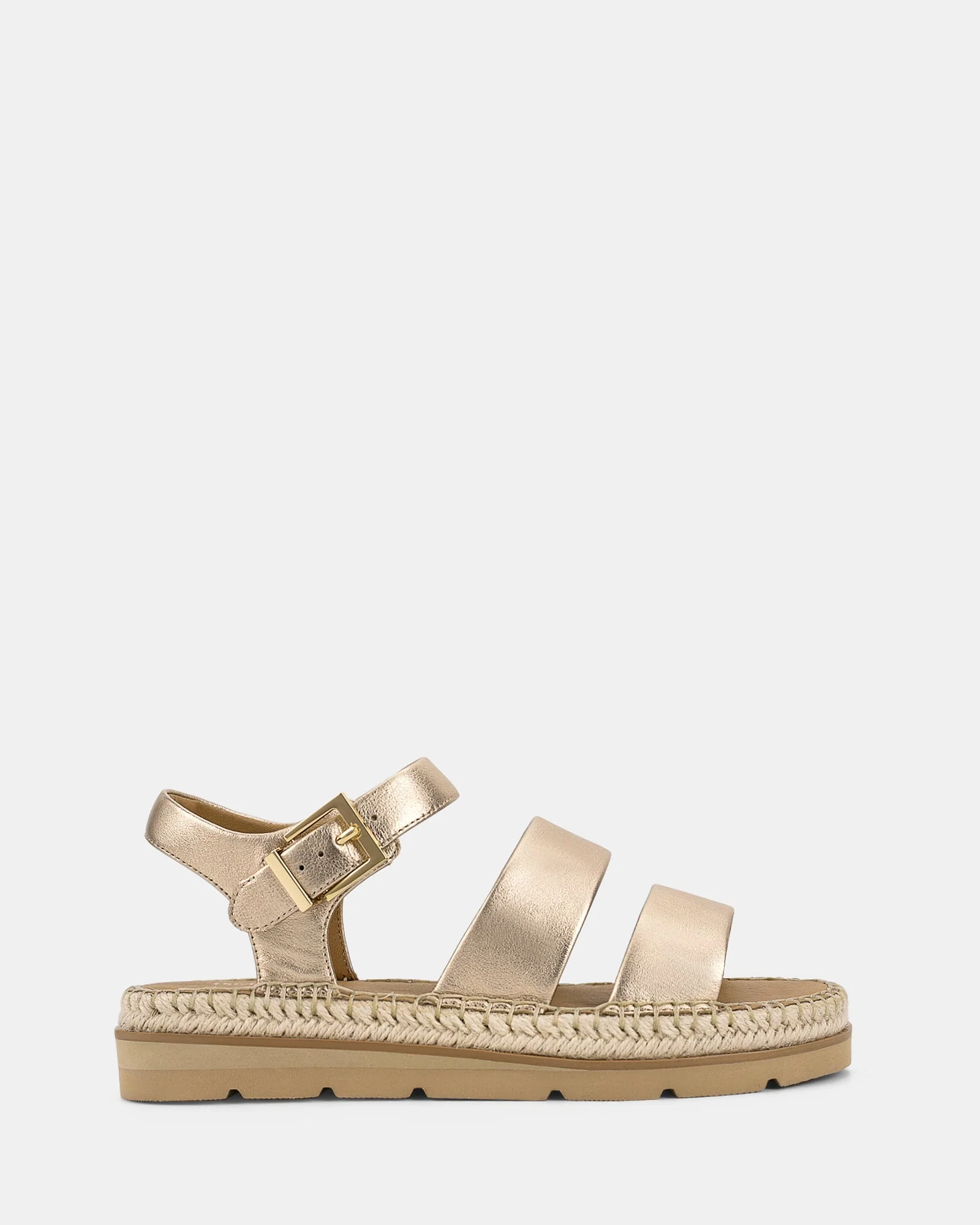 Cady | Sandales compensées dorées pour femmes | Tendance - Image 6