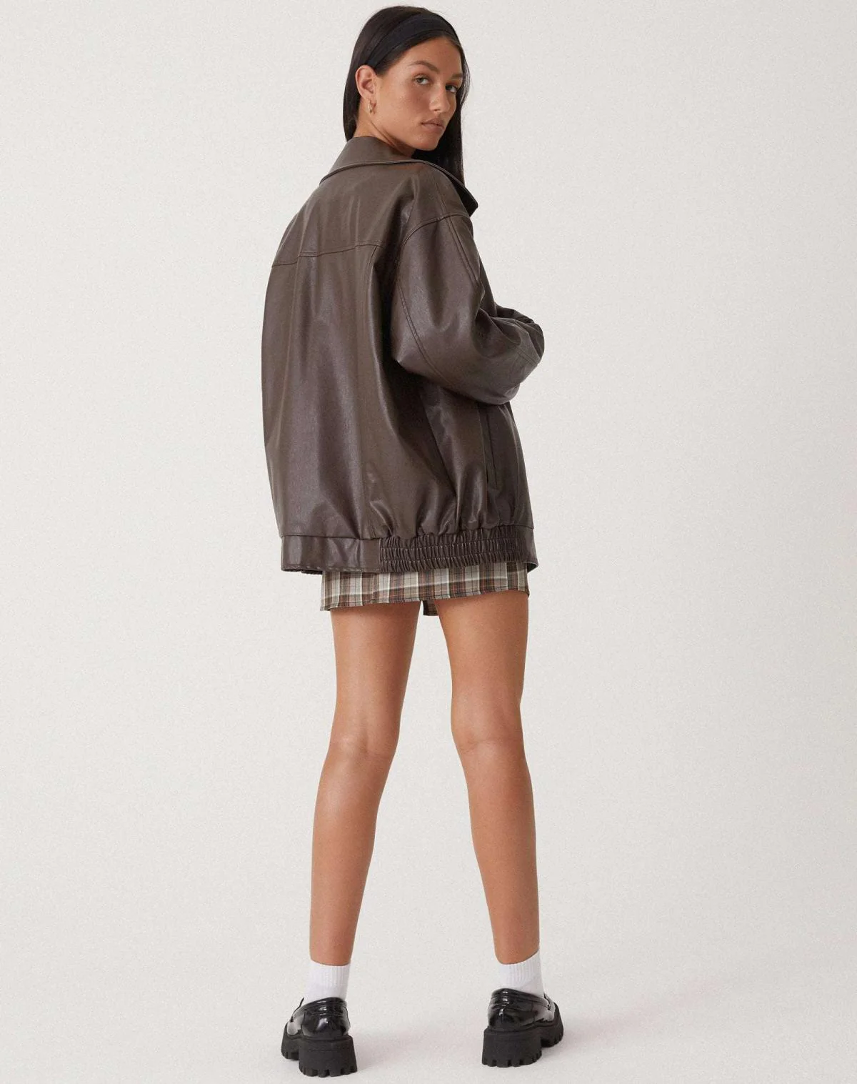 Cécile | Veste oversize en PU pour femme | Hiver - Image 4