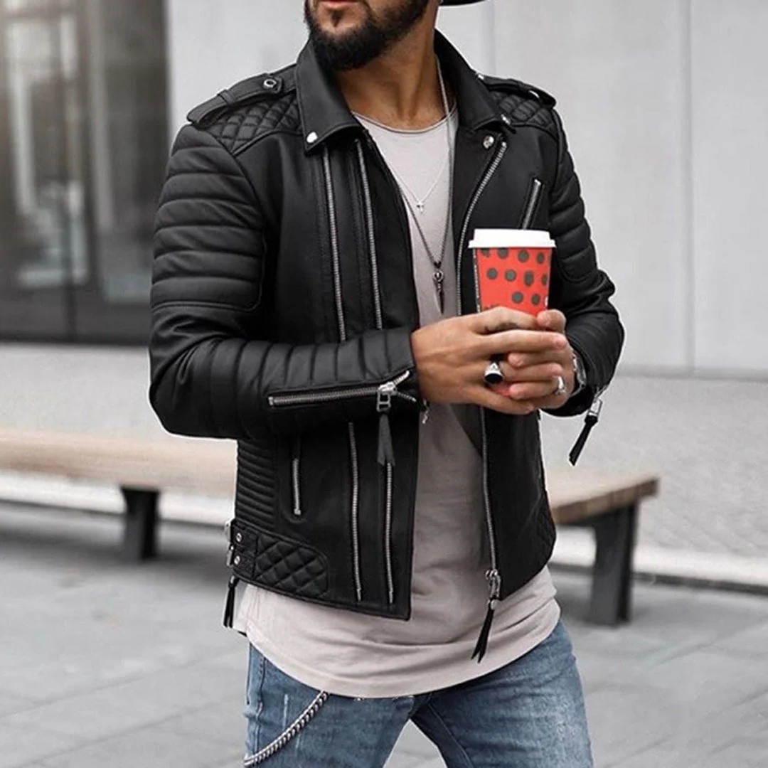 Cédrick | Blouson En Cuir Homme - Image 2