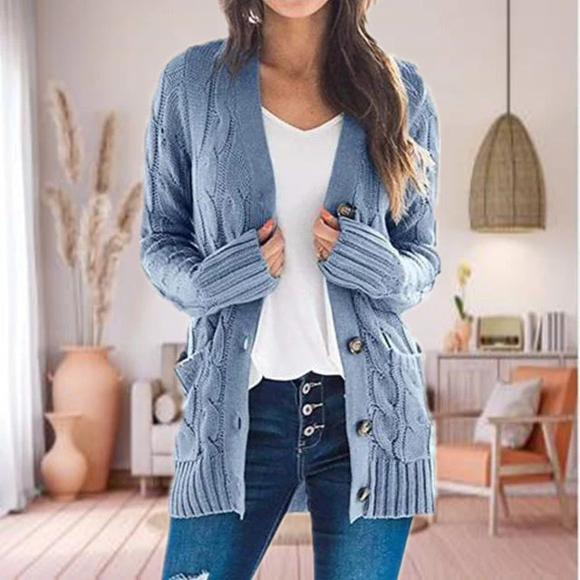 Charelle | Gilet Tricoté Casual Femme - Image 3