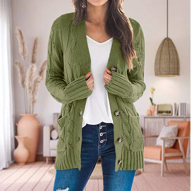 Charelle | Gilet Tricoté Casual Femme - Image 4
