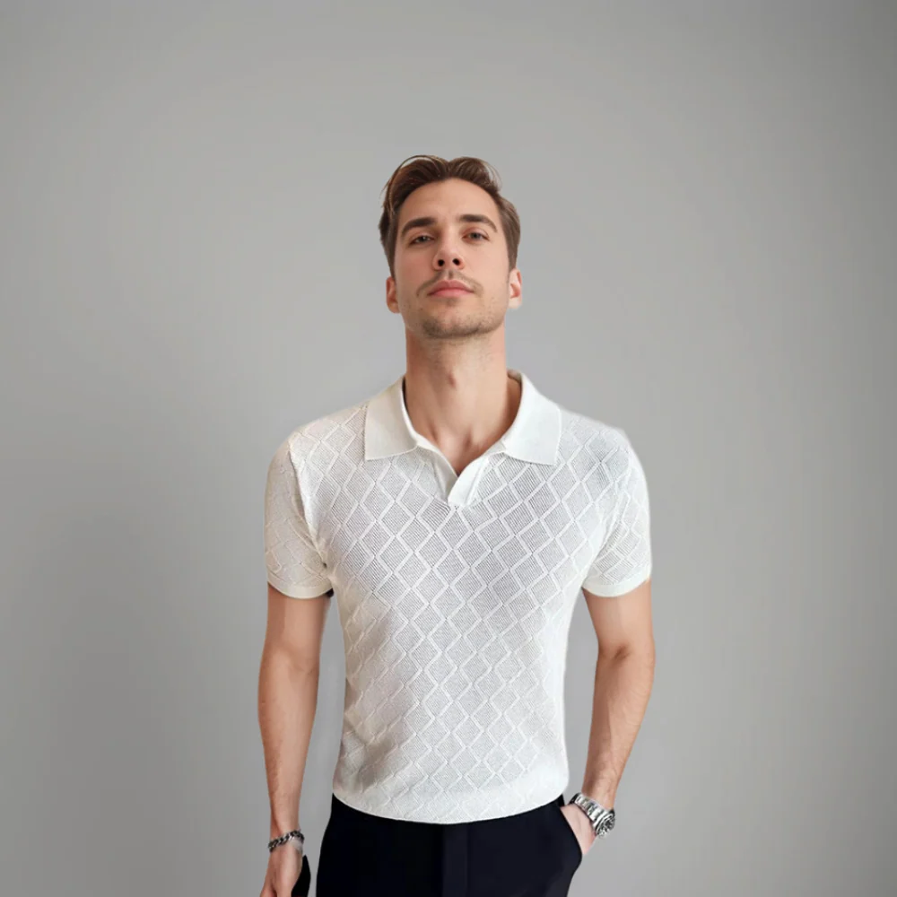 Dax | Polo pour Homme | Tricoté, Col À Revers & Moderne - Image 3
