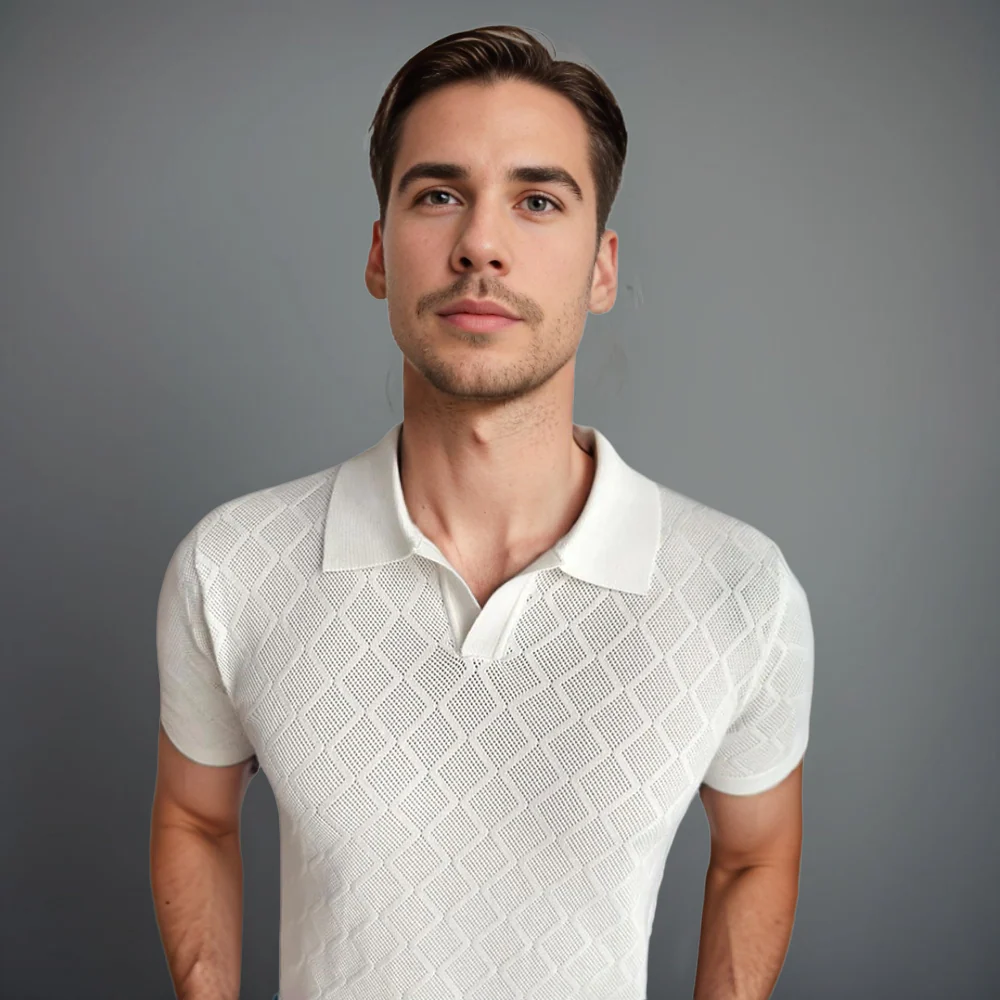 Dax | Polo pour Homme | Tricoté, Col À Revers & Moderne - Image 4