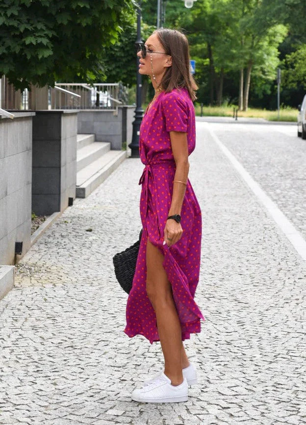 Demi | Robe midi femme à col en V | Moderne - Image 7
