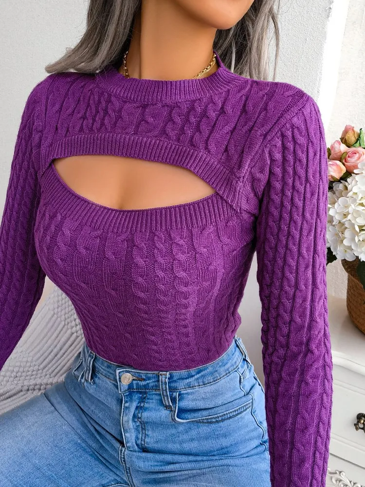 Doriane | Haut tricoté à manches longues pour femme | Tendance - Image 9