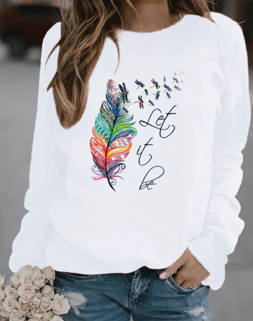 Drinna | Sweatshirt Hivernal avec Plumes - Image 4