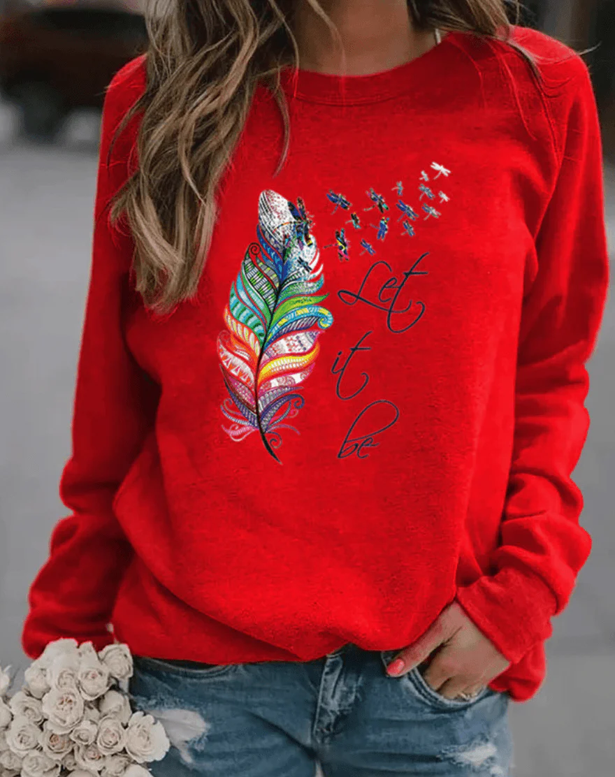 Drinna | Sweatshirt Hivernal avec Plumes - Image 5