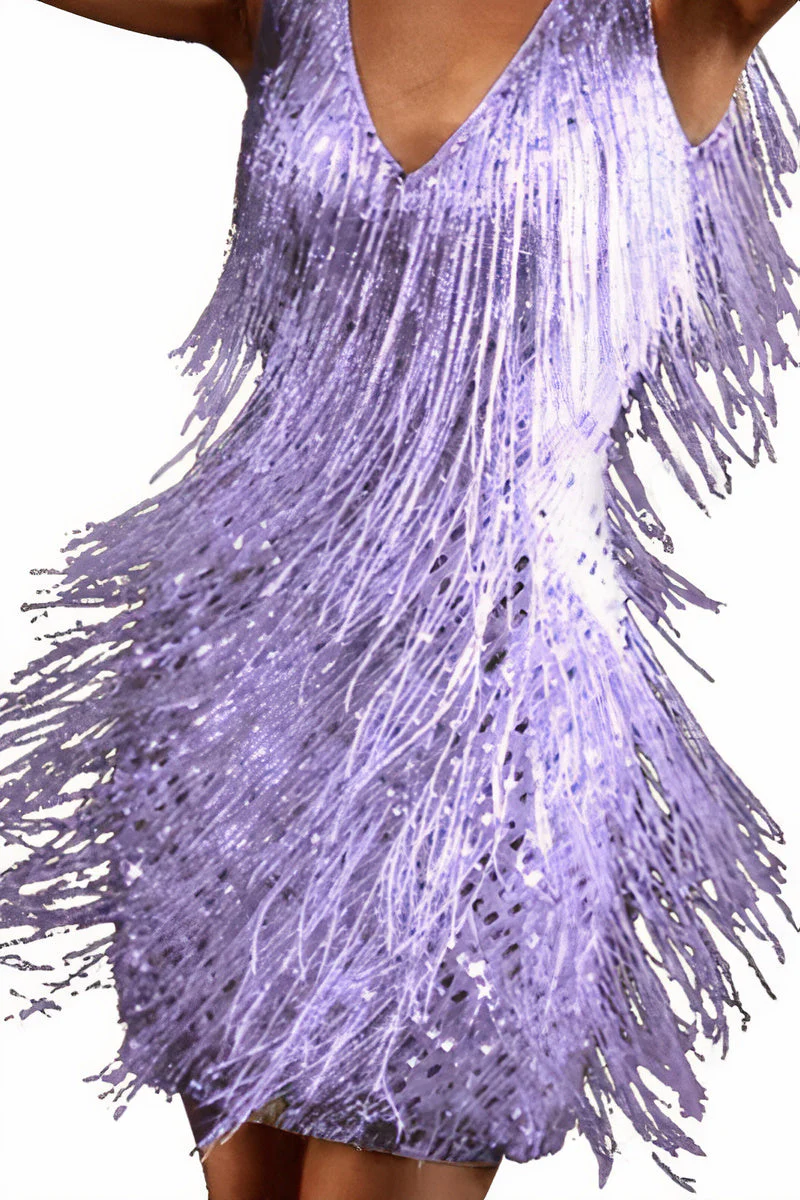 Élyria | Tenue Franges Brillante Festive - Image 3