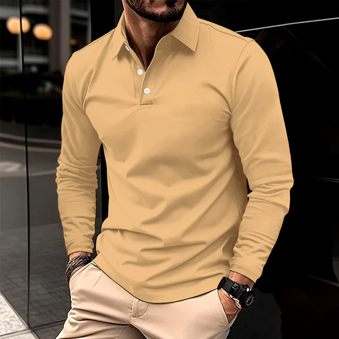 Eugène | Polo pour Homme | Manches Longues, Coupe Structurée & Tendance - Image 8