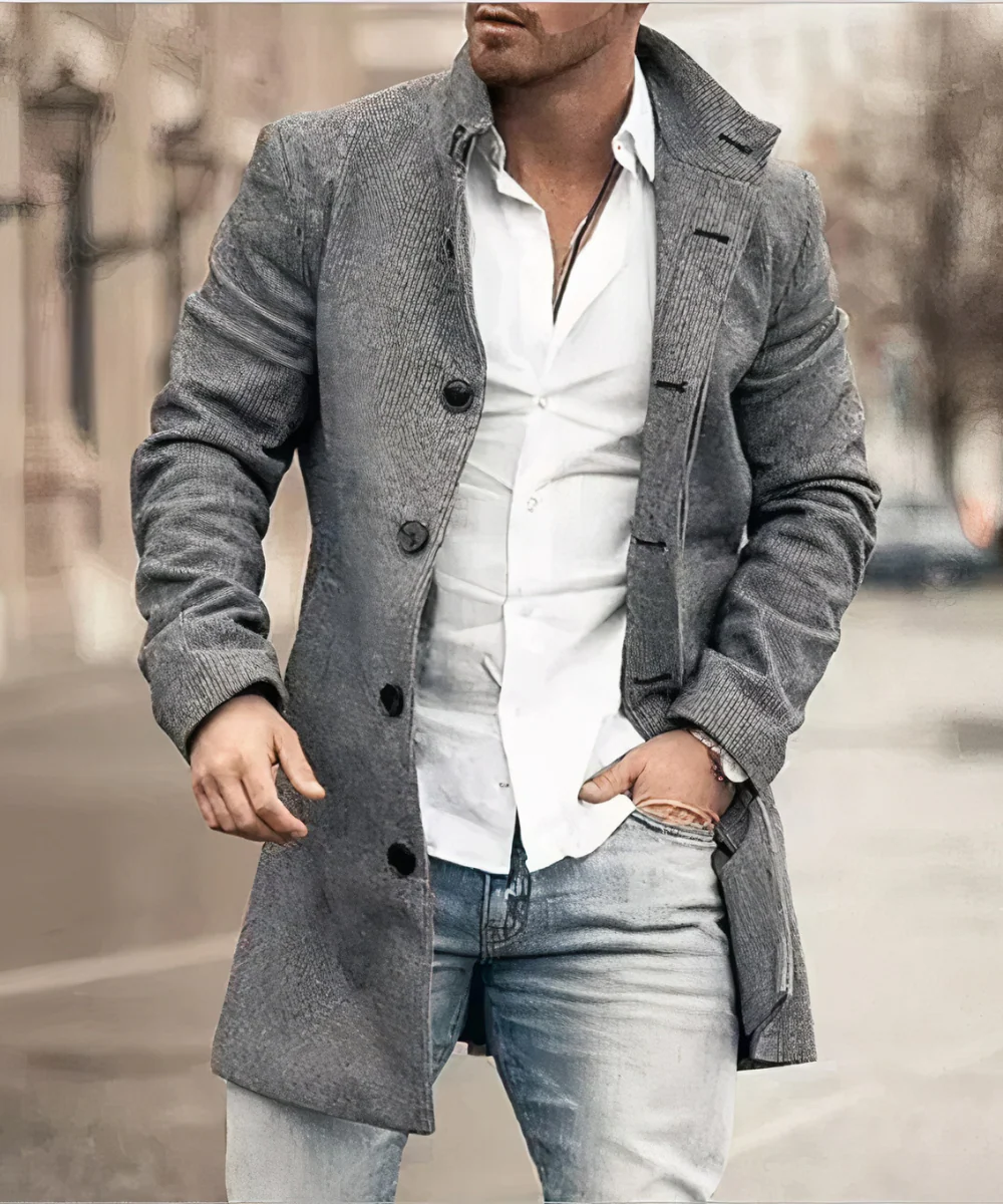 Faly | Trench Élégant Pour Hommes