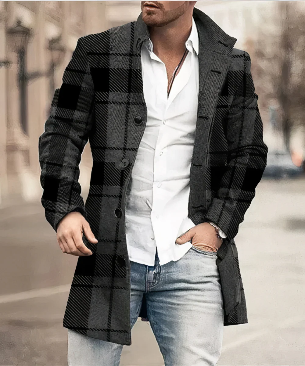 Faly | Trench Élégant Pour Hommes - Image 3