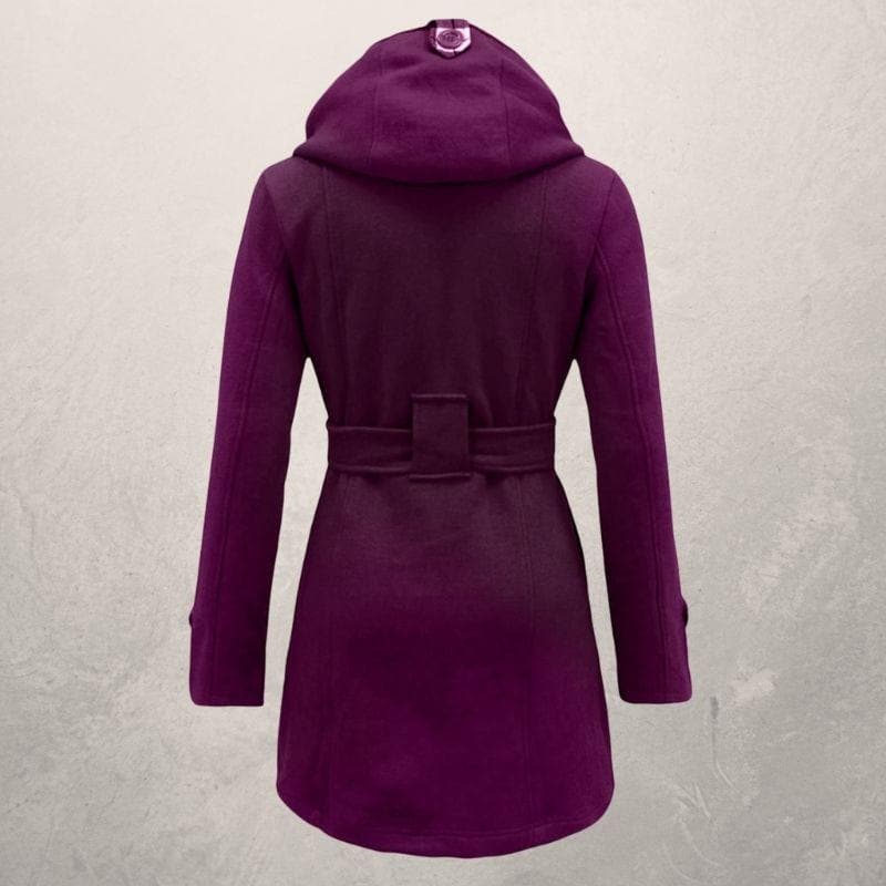 Fedrissa | Manteau Tendance Ceinture Capuche - Image 14