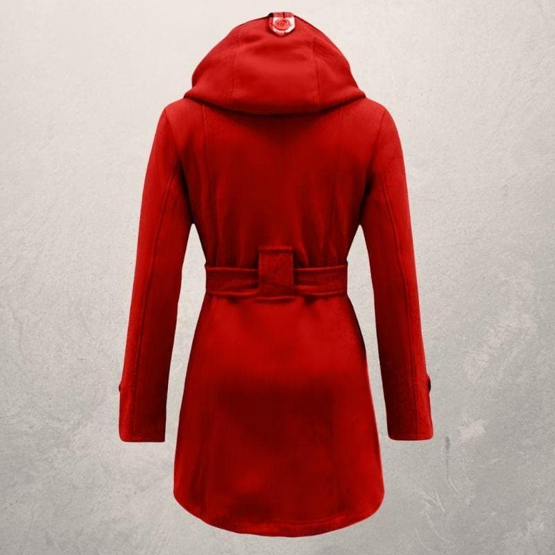 Fedrissa | Manteau Tendance Ceinture Capuche - Image 8