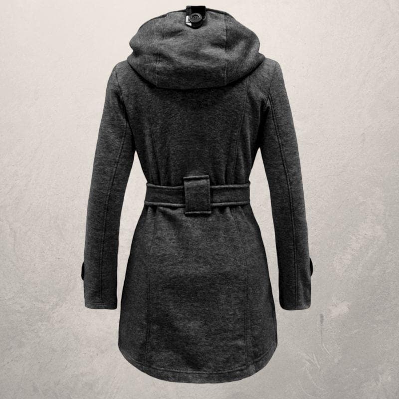 Fedrissa | Manteau Tendance Ceinture Capuche - Image 9