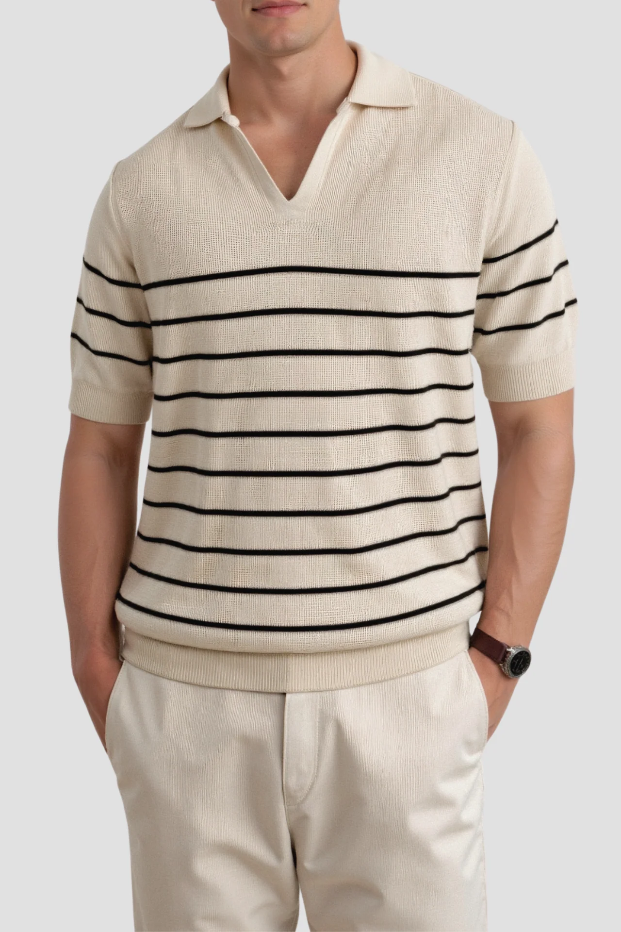 Felix | Polo pour Homme | Manches Courtes Rayé, Estival & Tendance - Image 3