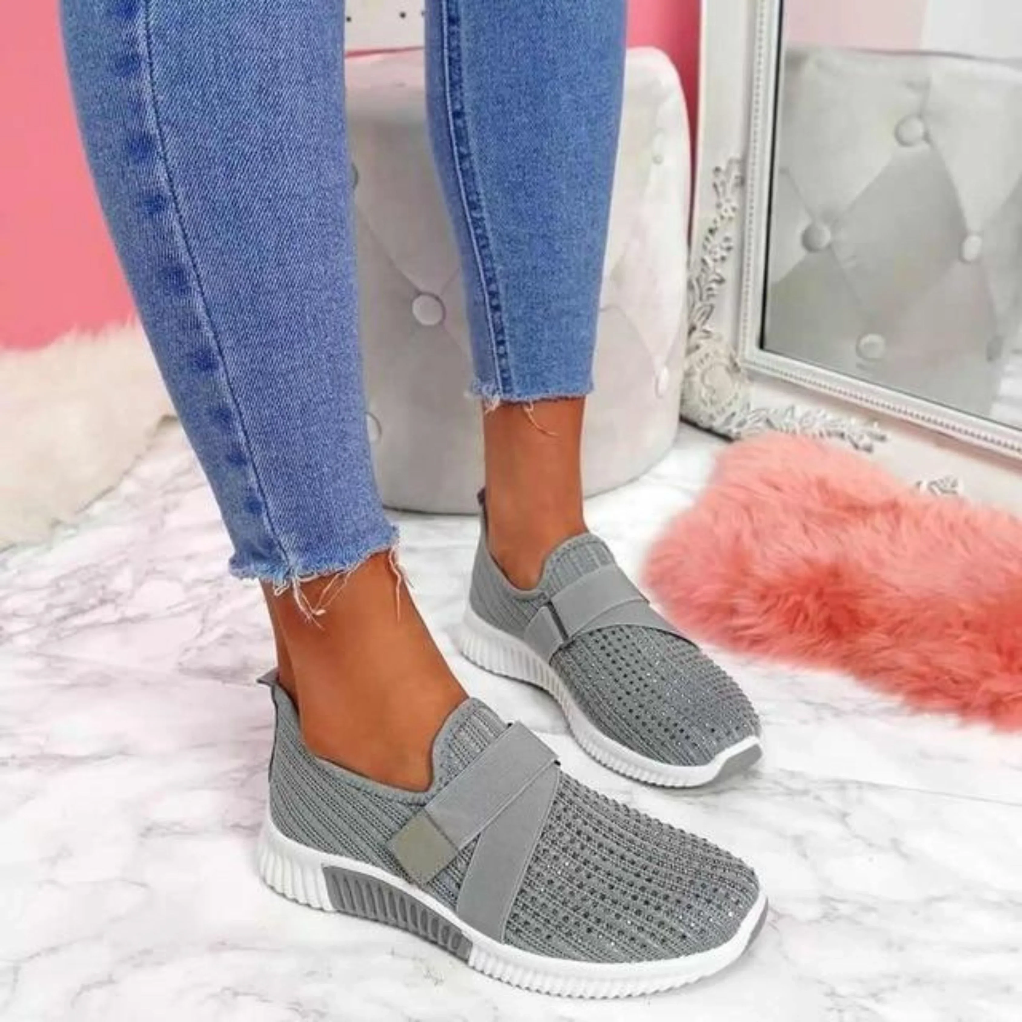 Islyne | Sneakers slip-on pour femme | Moderne