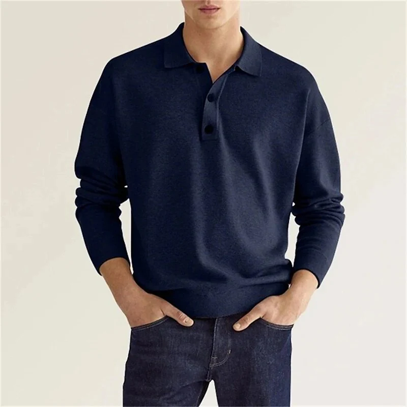 Jérôme | Polo pour Homme | Manches Longues, Coupe Ajustée & Moderne - Image 6