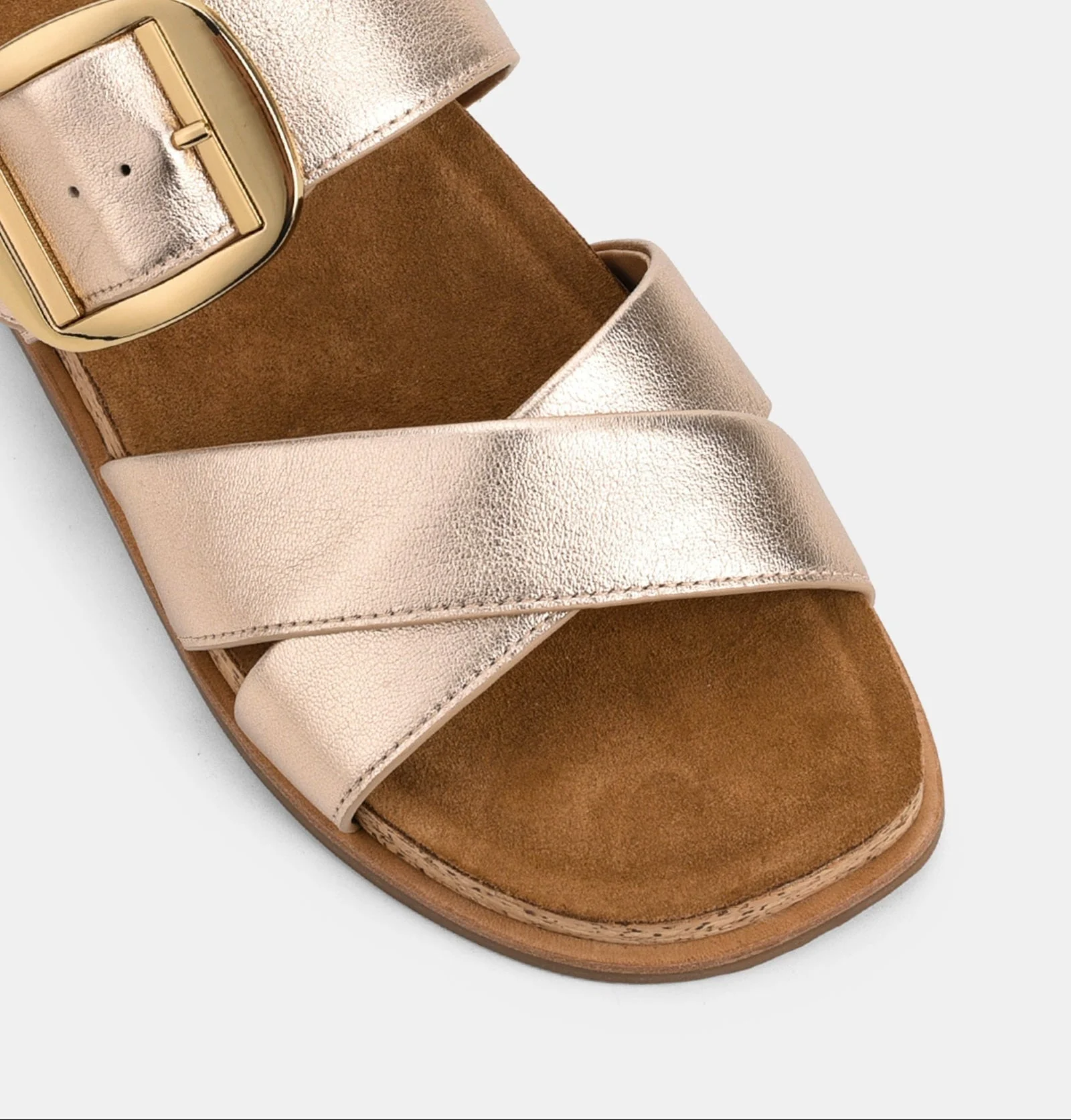Lake | Sandales d'été dorées pour femmes | Tendance - Image 3