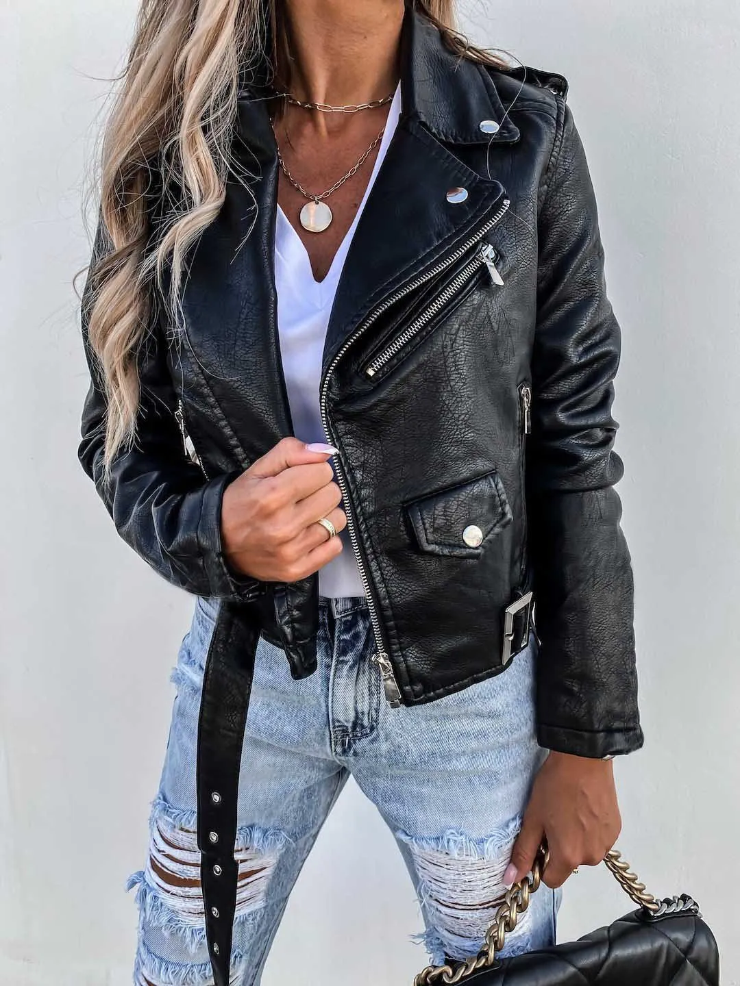 Maxine | Veste en cuir pour femme - Image 3