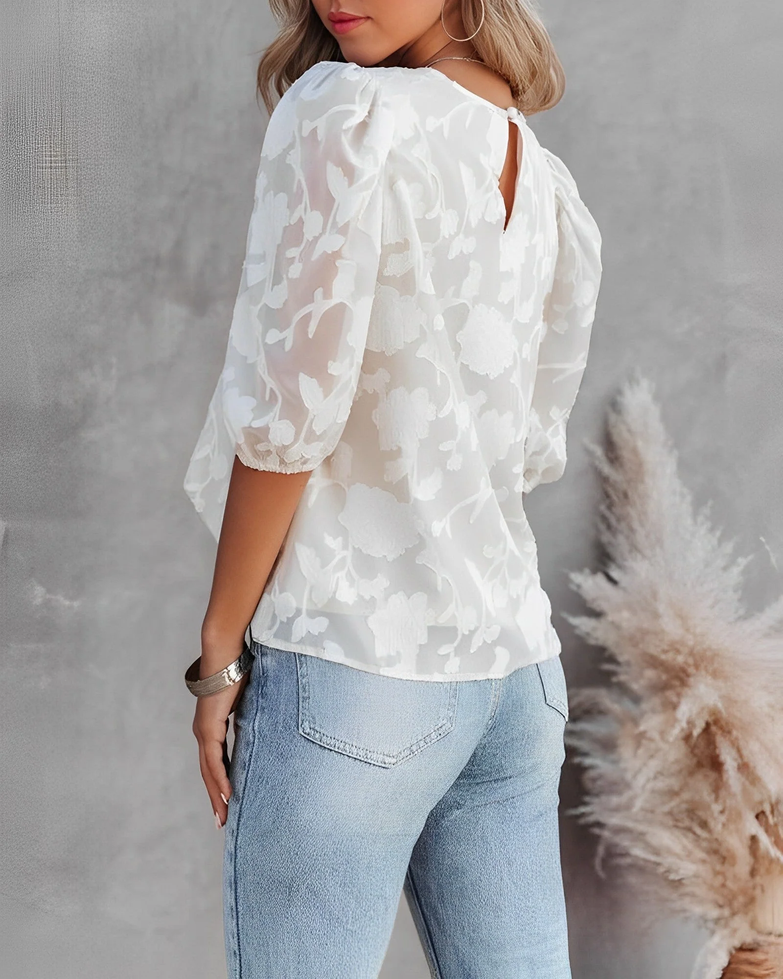 Nova | Chemisier à imprimé floral pour femme | Tendance - Image 3