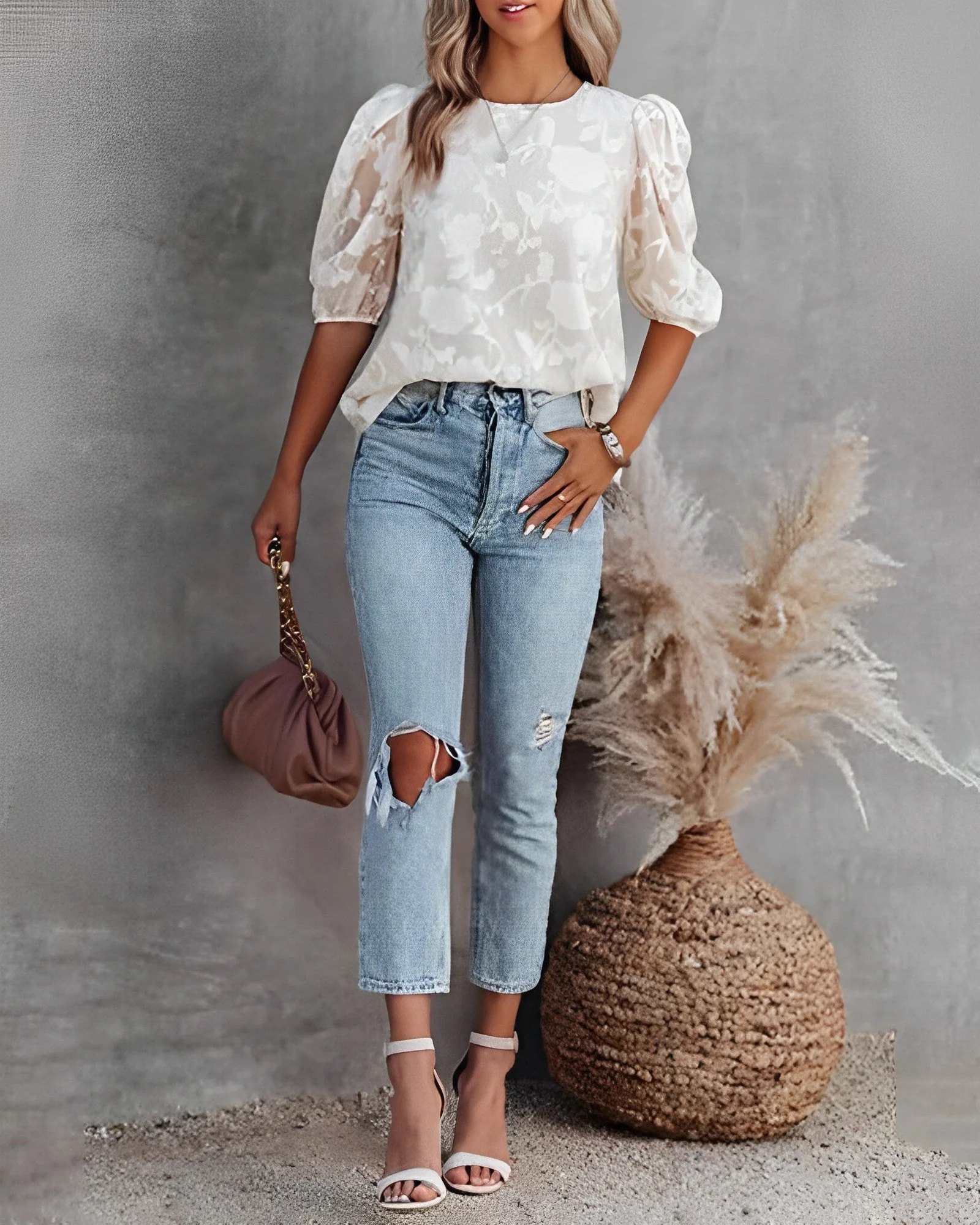 Nova | Chemisier à imprimé floral pour femme | Tendance - Image 4