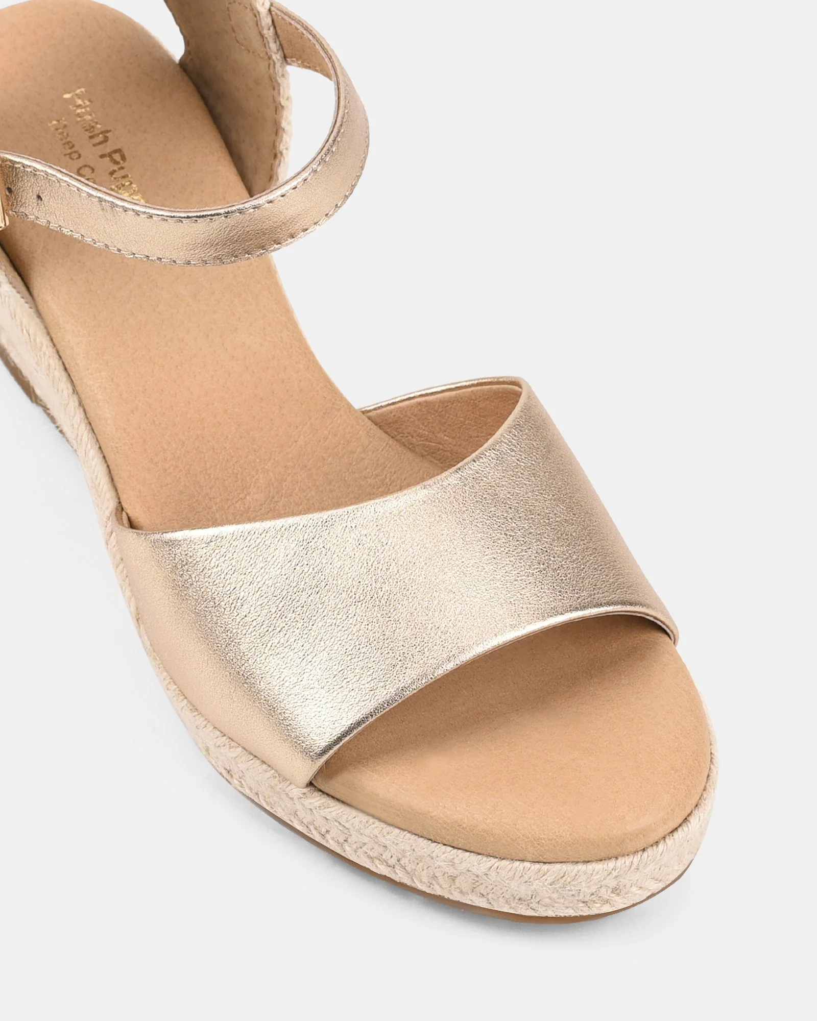 Sadie | Sandales compensées dorées pour femmes | Moderne - Image 3