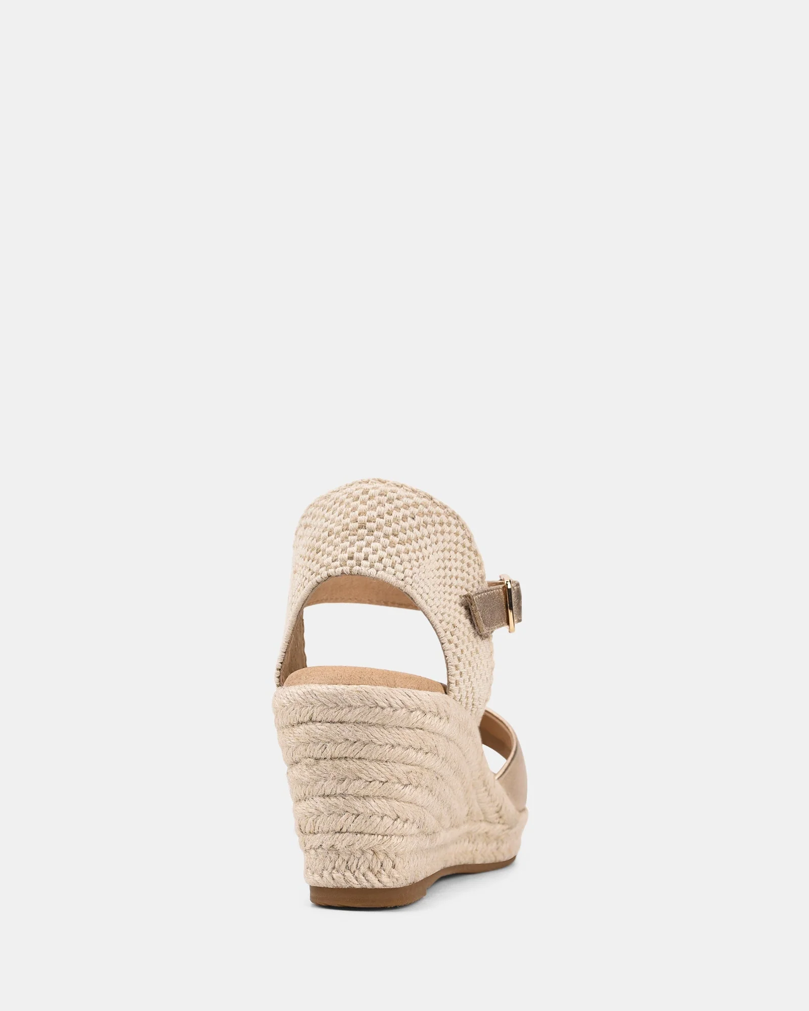 Sadie | Sandales compensées dorées pour femmes | Moderne - Image 4