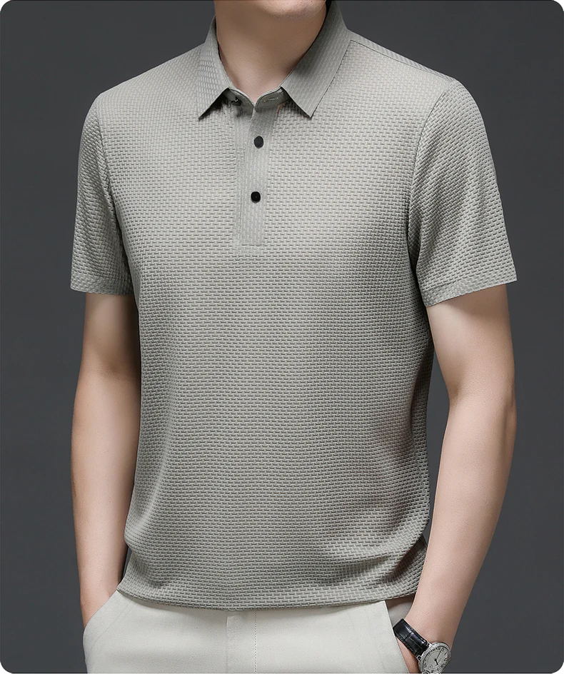 Zacharie | Polo en maille pour hommes | Moderne - Image 12